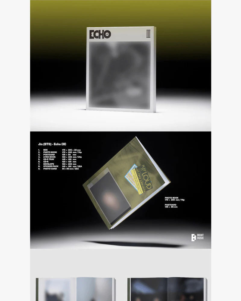 JIN (BTS) - 2nd mini album 'Echo' (3 Versions) - Image 6