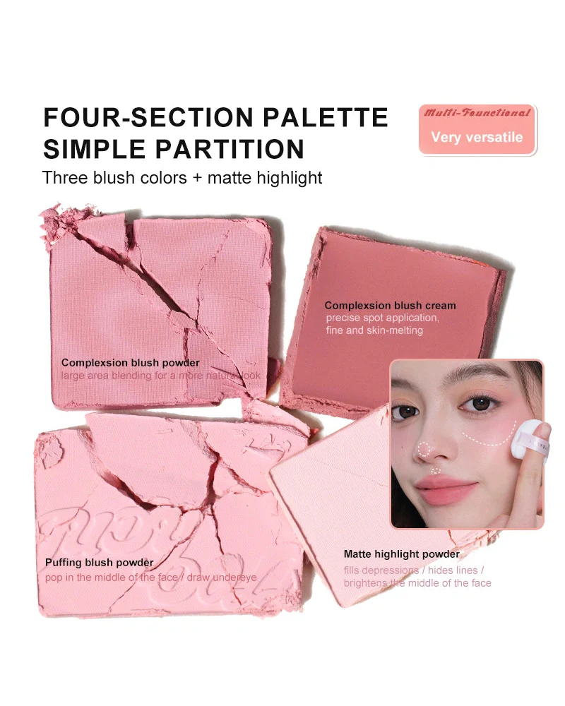 JUDYDOLL 2-In-1 Blush & Highlight Palette - Image 4