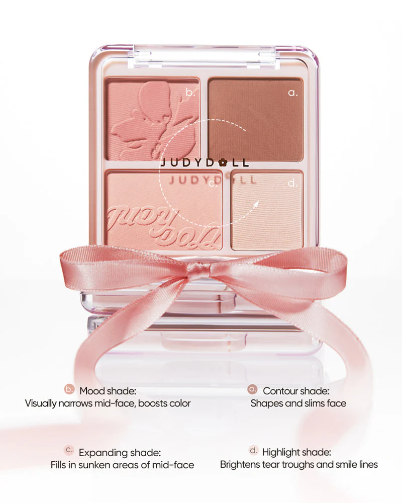 JUDYDOLL 2-In-1 Blush & Highlight Palette - Image 5
