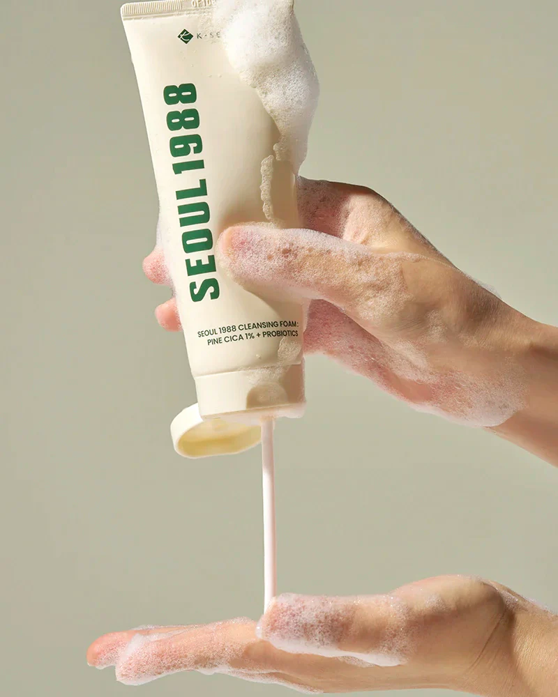 K-SECRET SEOUL 1988 Cleansing Foam Pine Cica 1% + Probiotics - Image 4