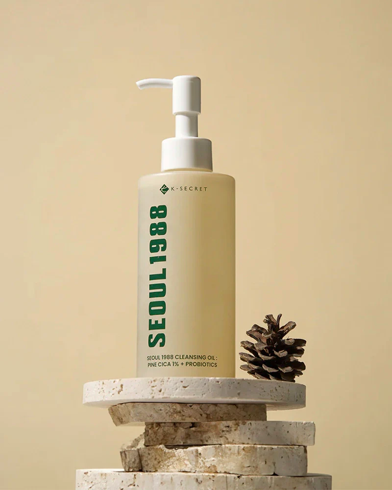 K-SECRET SEOUL 1988 Cleansing Oil: Pine Cica 1% + Probiotics - Image 2