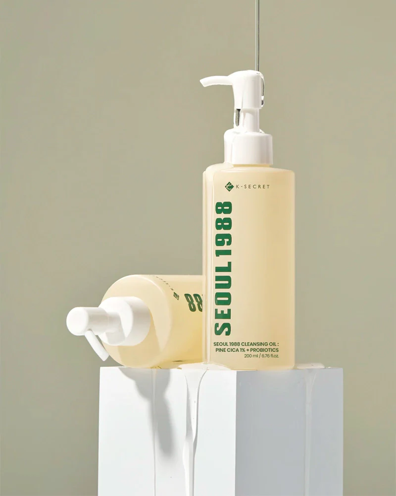 K-SECRET SEOUL 1988 Cleansing Oil: Pine Cica 1% + Probiotics - Image 3
