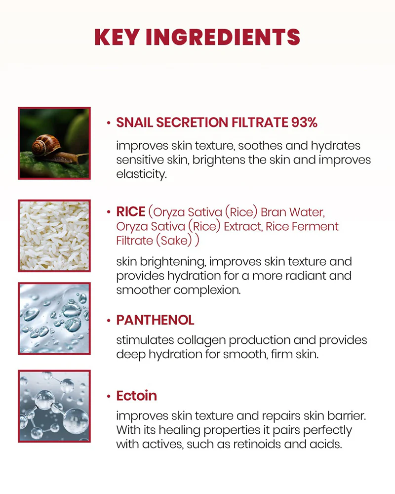K-SECRET SEOUL 1998 Cream: Snail Mucin 93% + Rice 100ml - Image 5