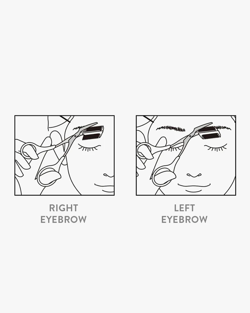 KAI Eyebrow Scissors with 2-Way Comb - Image 3