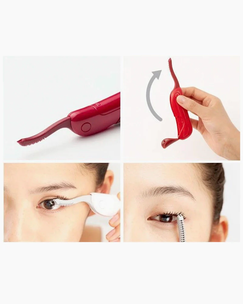 KAI Heated Eyelash Curler #Glamorous Red - Image 4