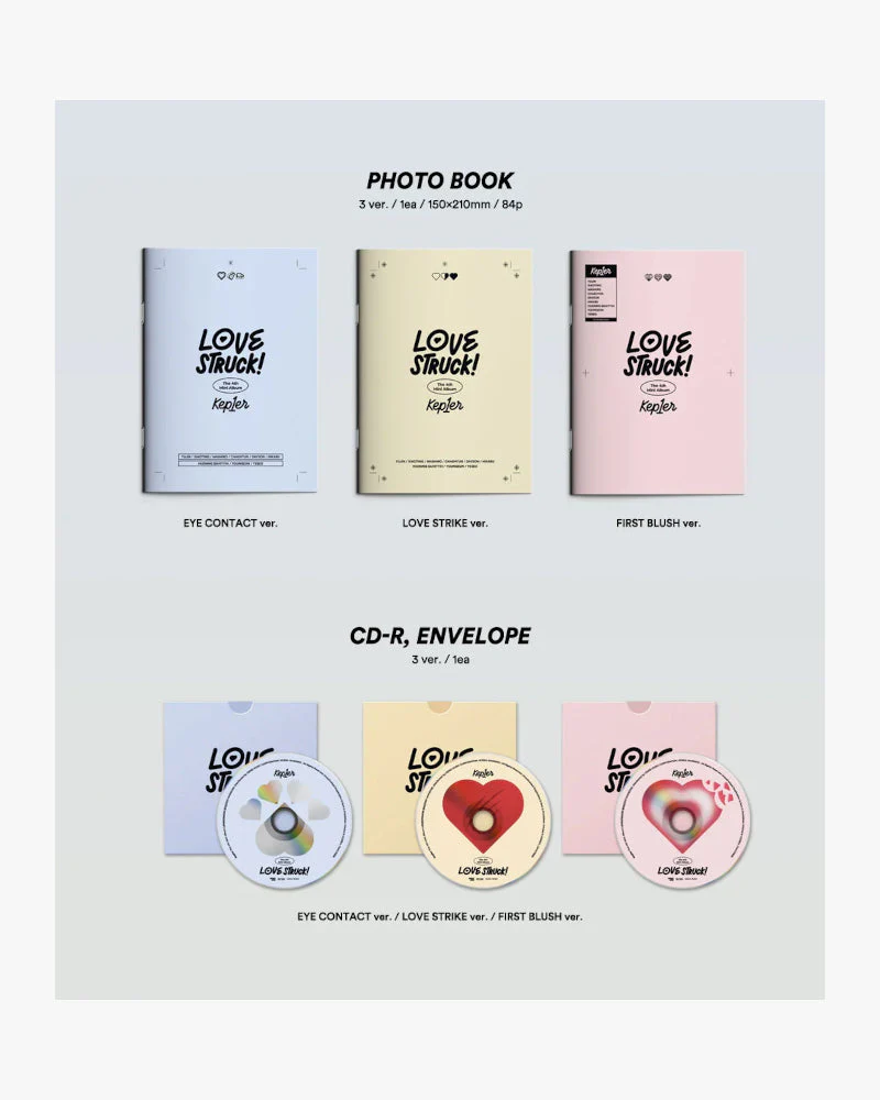 Kep1er - LOVESTRUCK! (4TH MINI ALBUM) (3 Versions) - Image 3