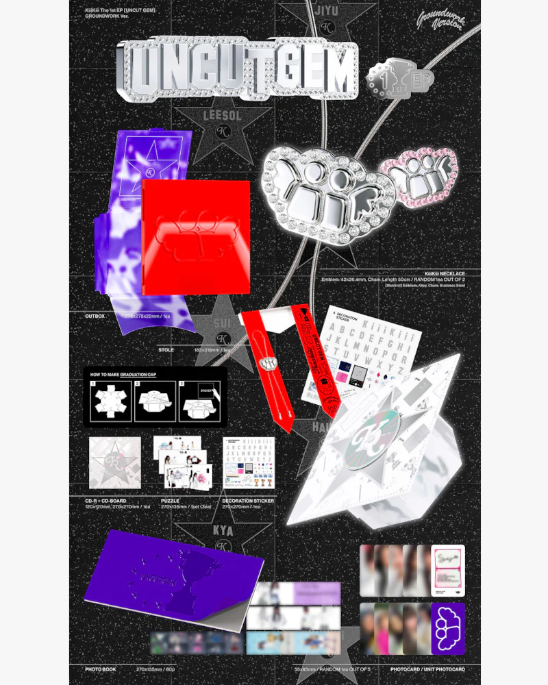 KiiiKiii - 1st mini album [UNCUT GEM] (GROUNDWORK ver.) (LIMITED VER.) - Image 2