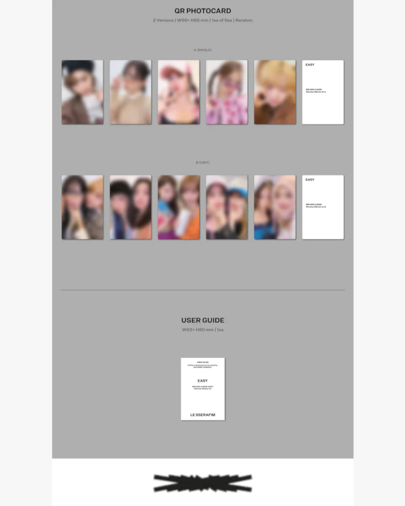 LE SSERAFIM - 3RD MINI ALBUM [EASY] (WEVERSE Ver.) (2 Versions) - Image 4