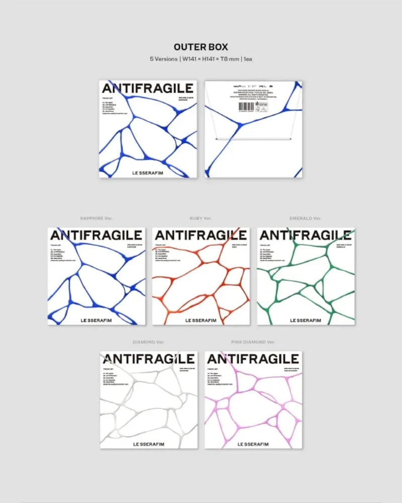 LE SSERAFIM - ANTIFRAGILE (2ND Mini Album) (Compact Ver.) (5 Versions) - Image 2