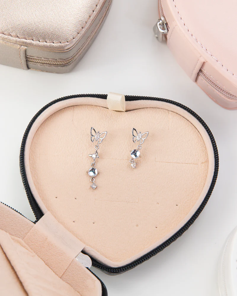 Leather Heart Shaped Jewelry Box - Image 2