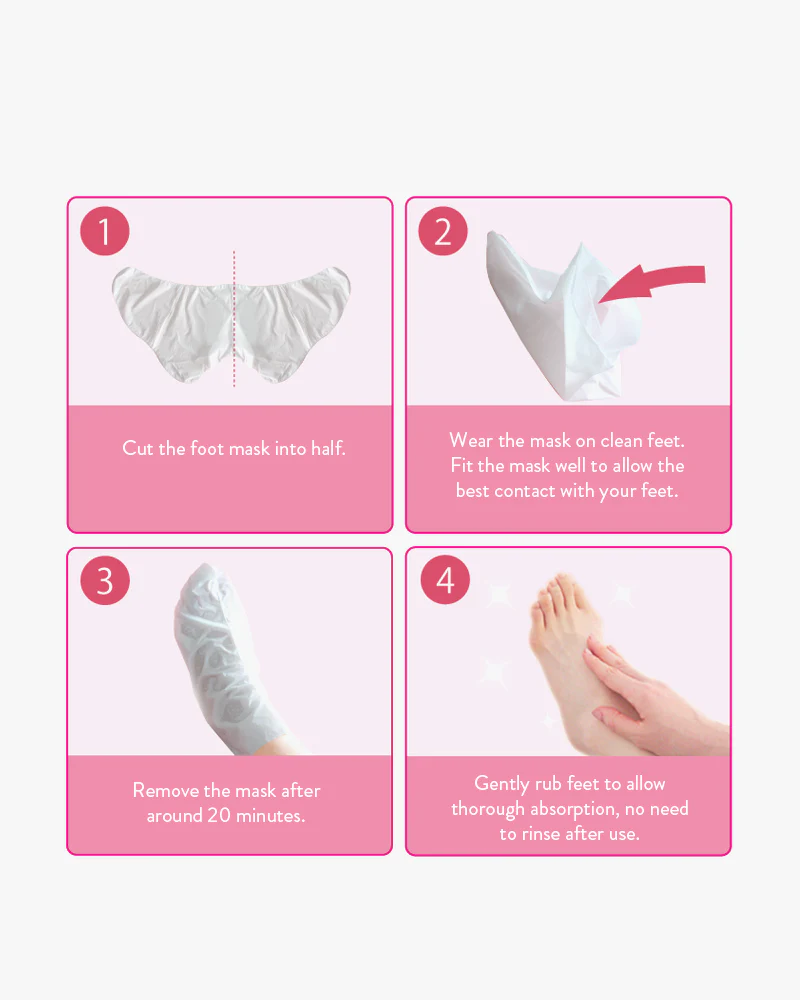 Lucky Trendy Placenta Moist Foot Mask - Image 3
