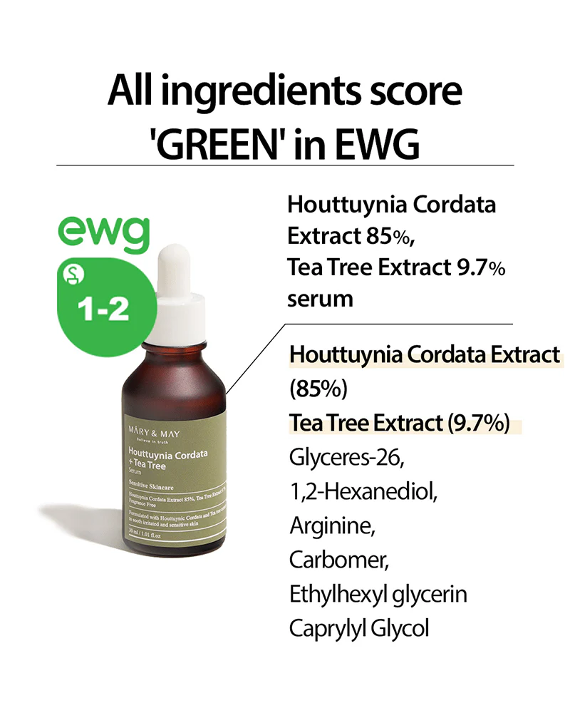 MARY & MAY Houttuynia Cordata + Tea Tree Serum - Image 4