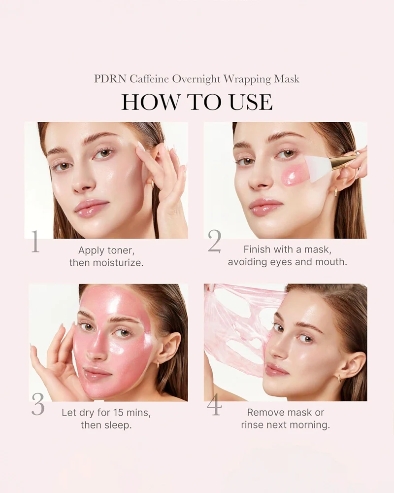 medicube PDRN Pink Caffeine Night Wrapping Mask - Image 6