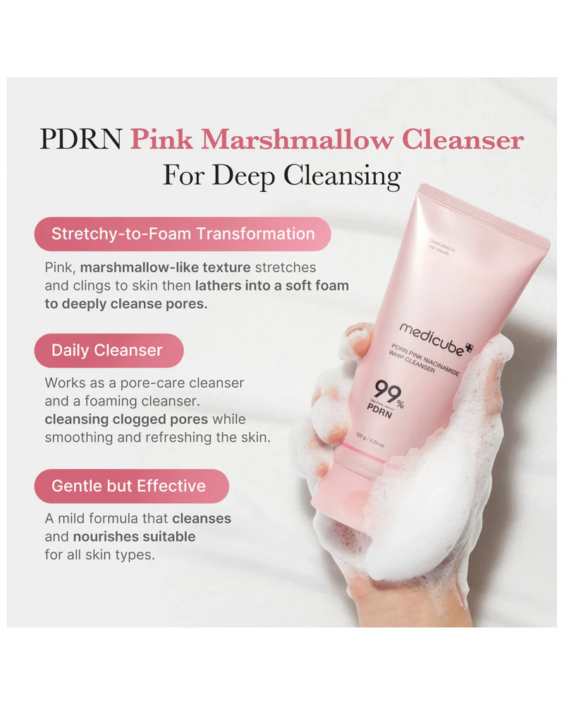 medicube PDRN Pink Niacinamide Whip Cleanser - Image 6