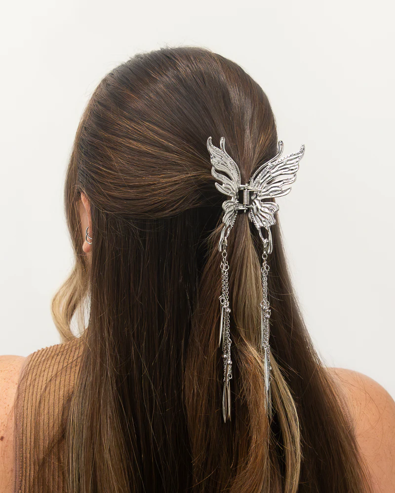 Metal Liquid Butterfly Hair Clip - Image 2