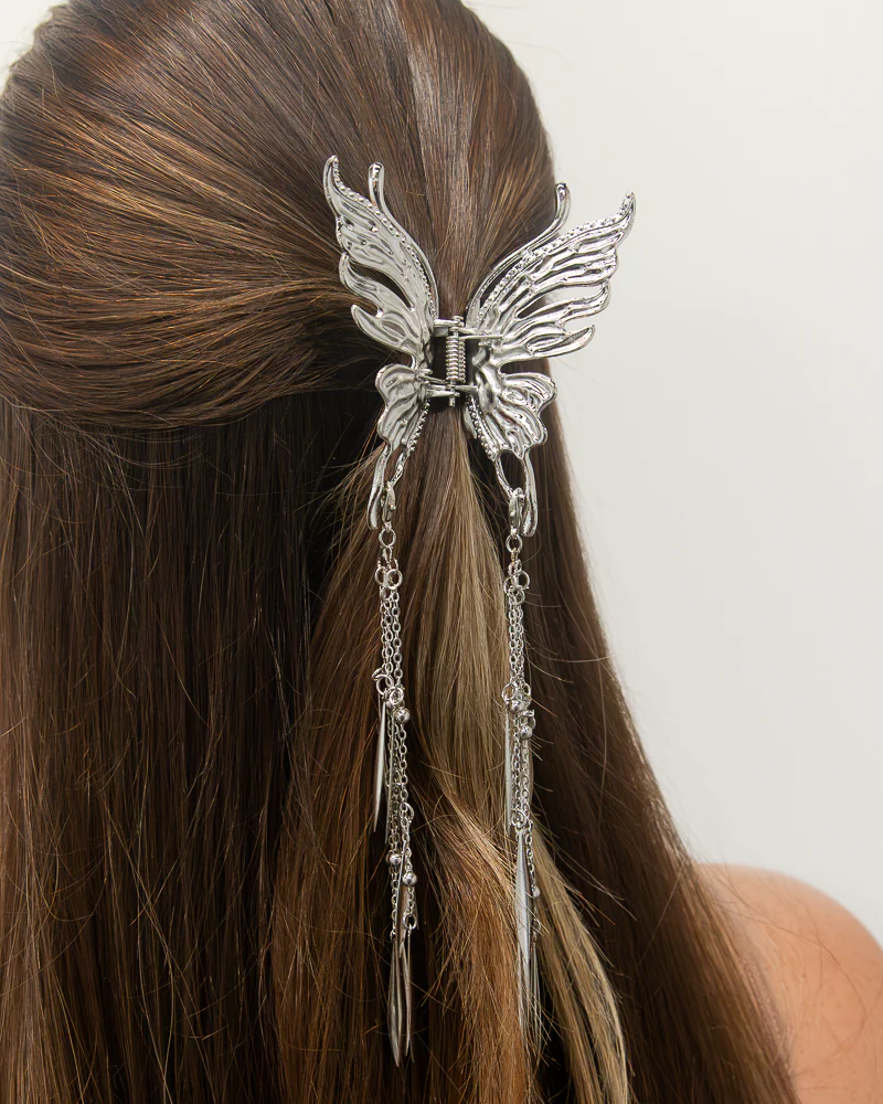 Metal Liquid Butterfly Hair Clip - Image 3