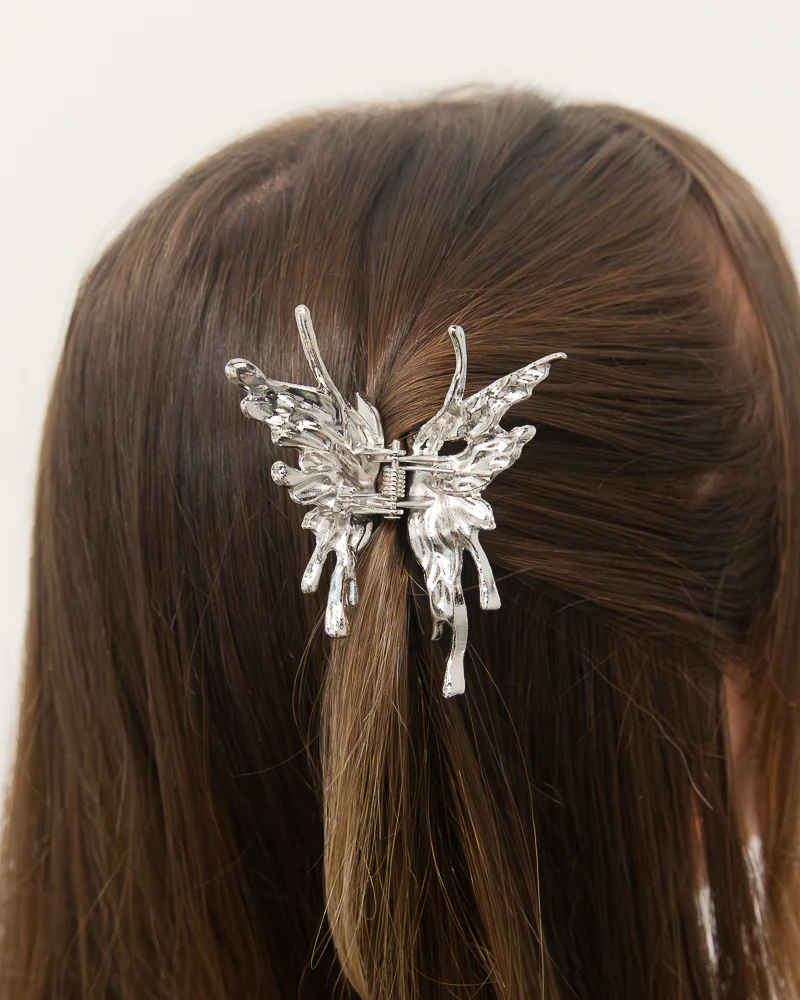 Metal Liquid Butterfly Hair Clip - Image 6