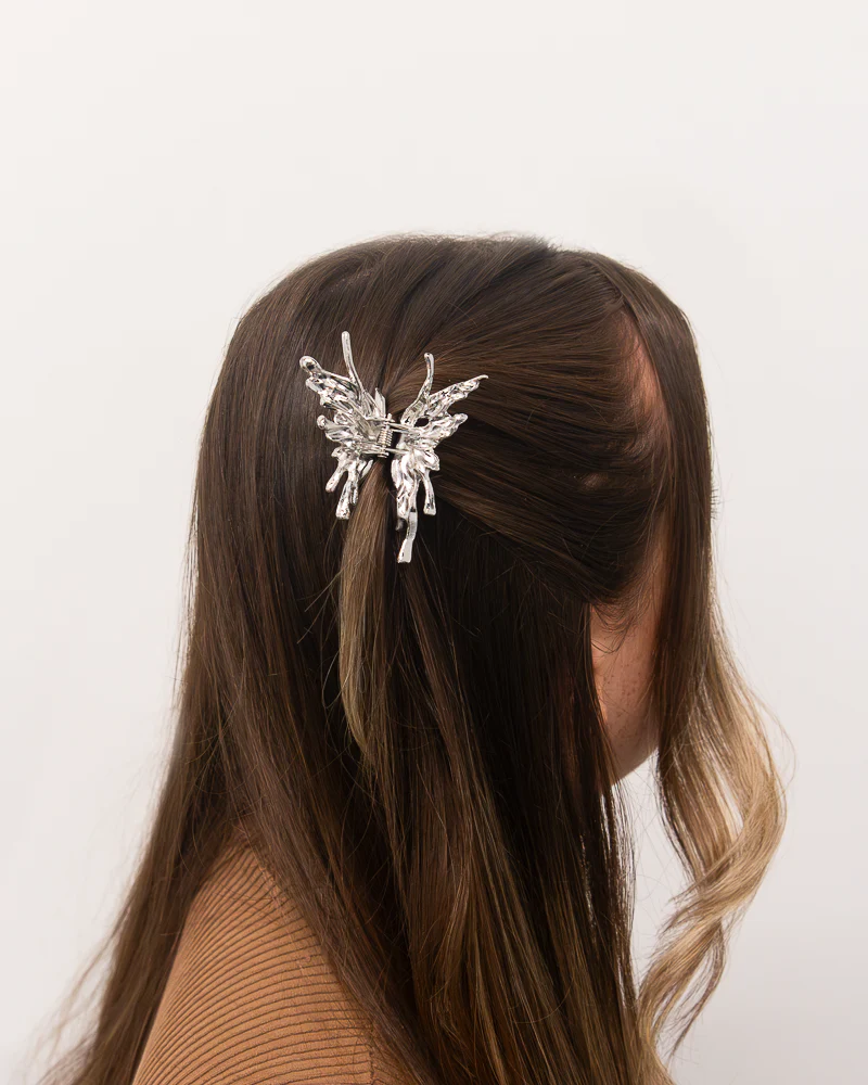 Metal Liquid Butterfly Hair Clip - Image 7