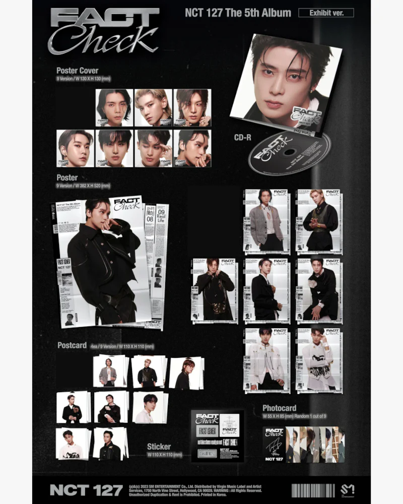 NCT 127 - 5TH ALBUM [Fact Check] (Exhibit Ver.) (9 Versions) - Image 2