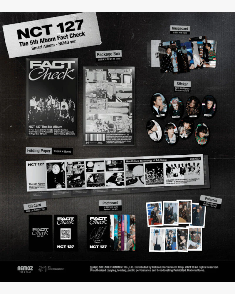 NCT 127 - 5TH ALBUM [Fact Check] (QR Ver.) (8 Versions - Random) - Image 2