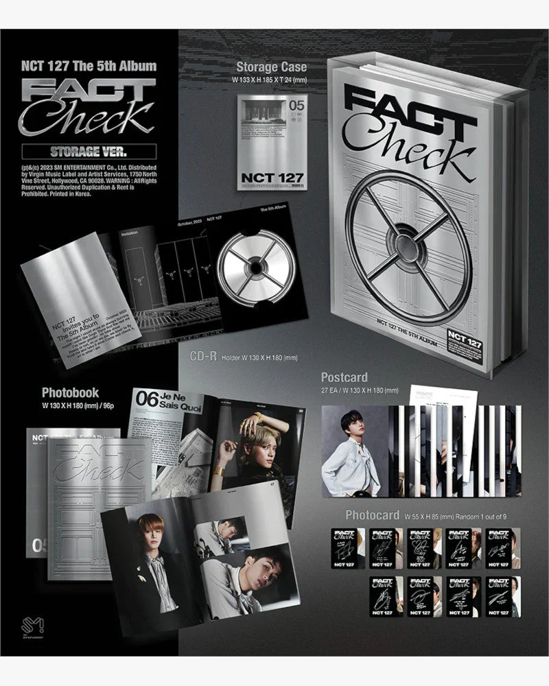 NCT 127 - 5TH ALBUM [Fact Check] (Storage Ver.) - Image 2