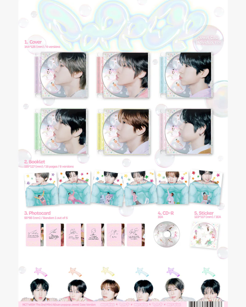 NCT WISH - 2nd mini album [poppop] (Jewel Case Ver.) (7 Versions) - Image 3