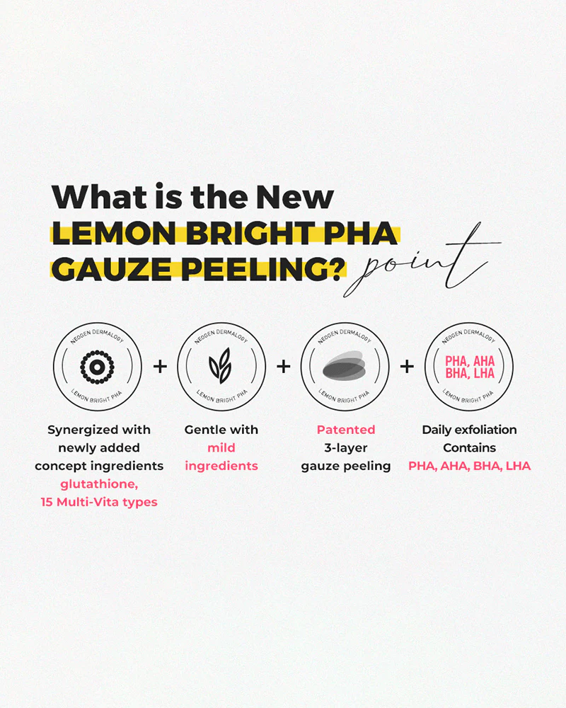 NEOGEN Lemon Bright PHA Gauze Peeling Pads - Image 5