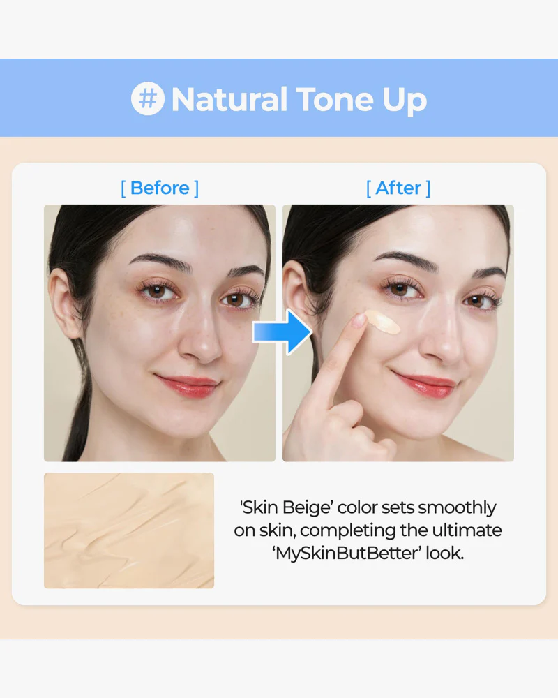 numbuzin No.3 Porcelain Base-skip Tone Up Beige - Image 5