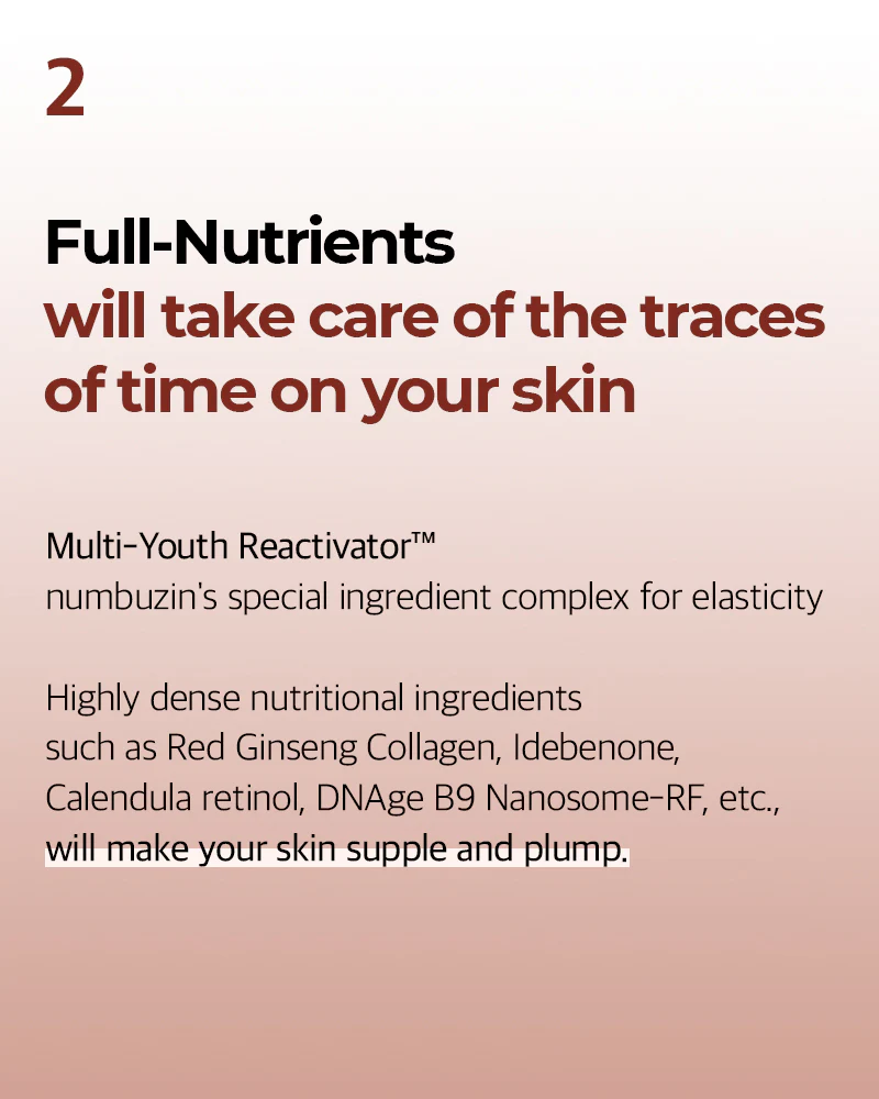 numbuzin No.4 Full-Nutrient Firming Cream - Image 5