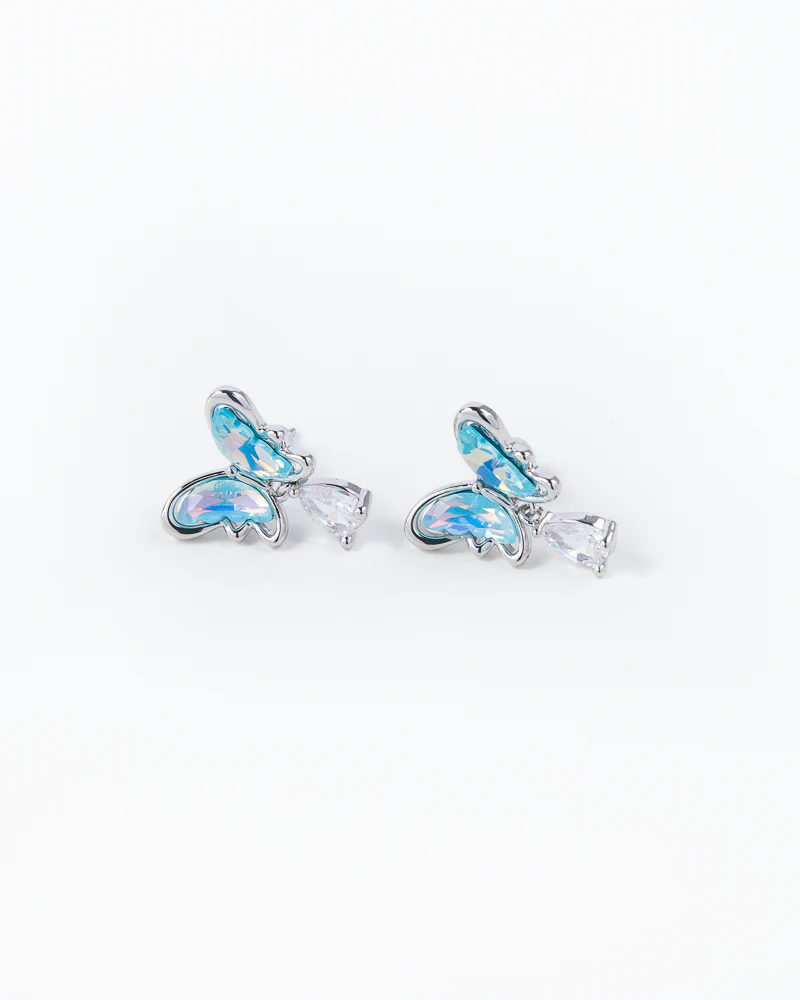 NYU NYU Azure Butterfly Earrings - Image 2