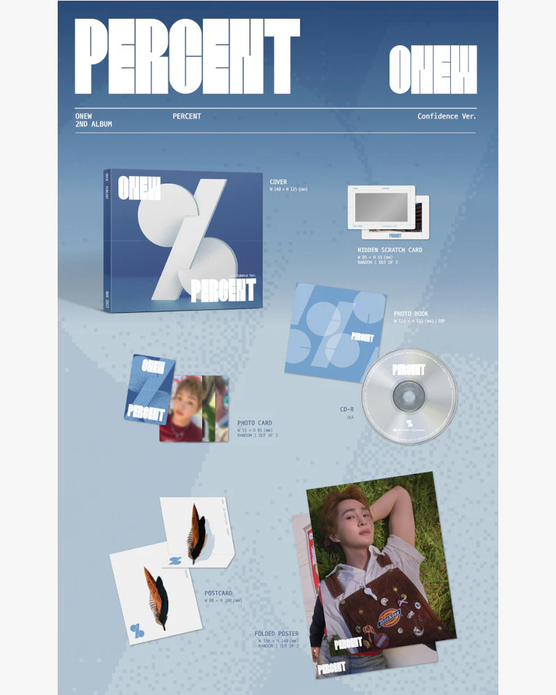 ONEW - 2nd Full Album [PERCENT] (Digipack Ver.) (2 Versions) - Image 3