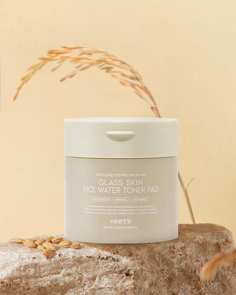 #OOTD Glass Skin Rice Water Toner Pad