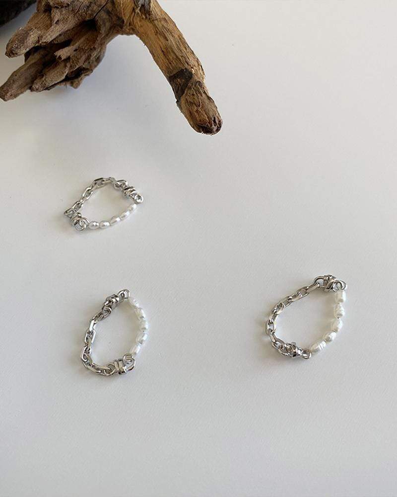 Organic Pearl Chain Ring - Image 6