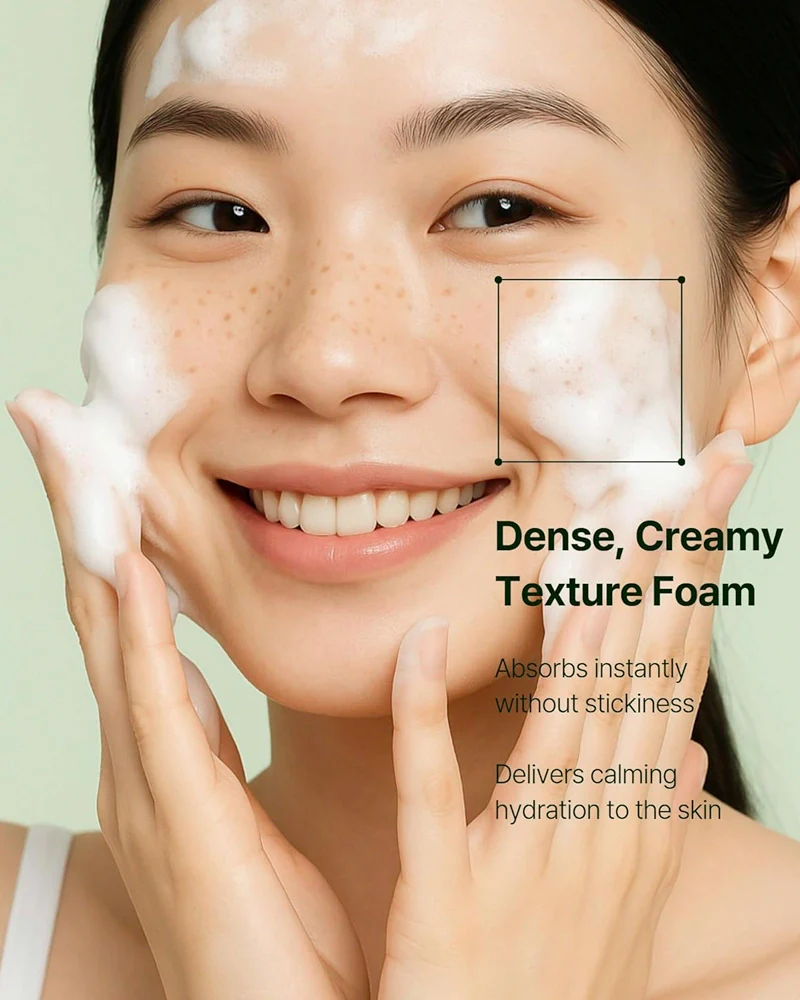 Orien Mugwort Zero Film Cleansing Foam - Image 4