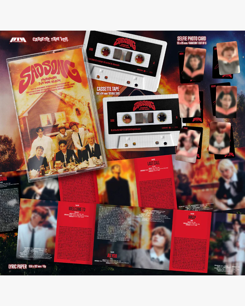 P1Harmony - 7th Mini Album [SAD SONG] (Cassette Tape Ver.) - Image 2