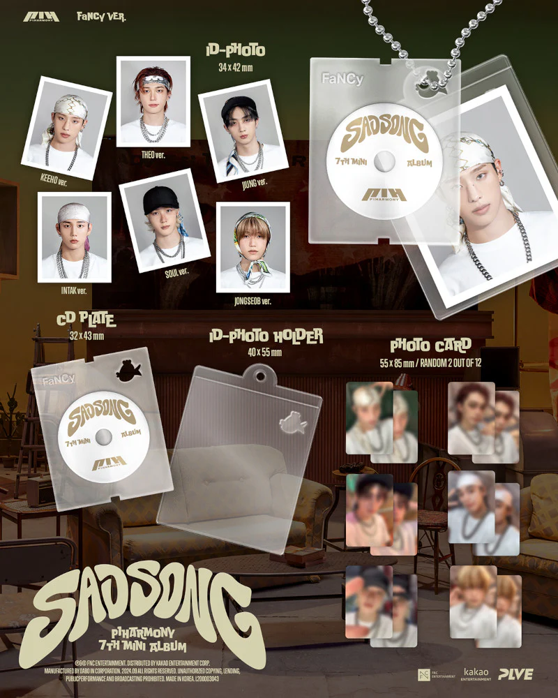 P1Harmony - 7th Mini Album [SAD SONG] (FANCY/PLVE Ver.) (6 Versions) - Image 2