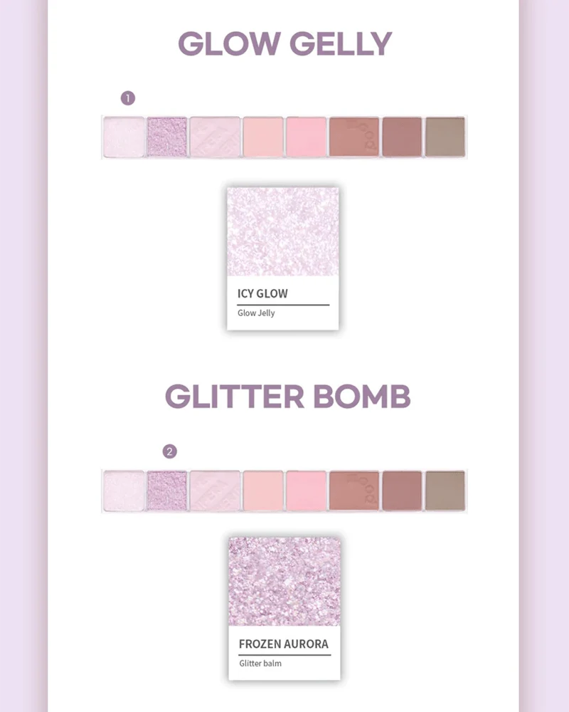 peripera All Take Mood Palette #Moonlike Lavender Pink - Image 5