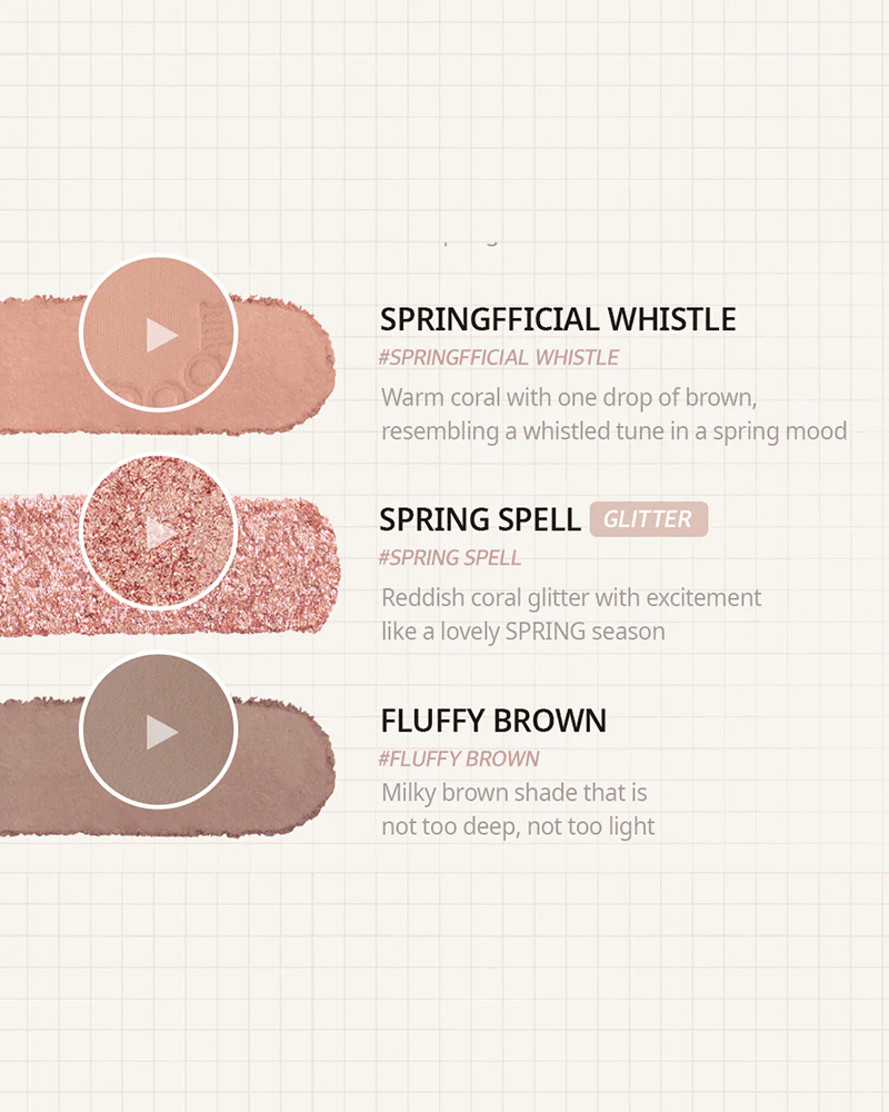 peripera All Take Mood Palette #Whisper of Milky Spring - Image 7