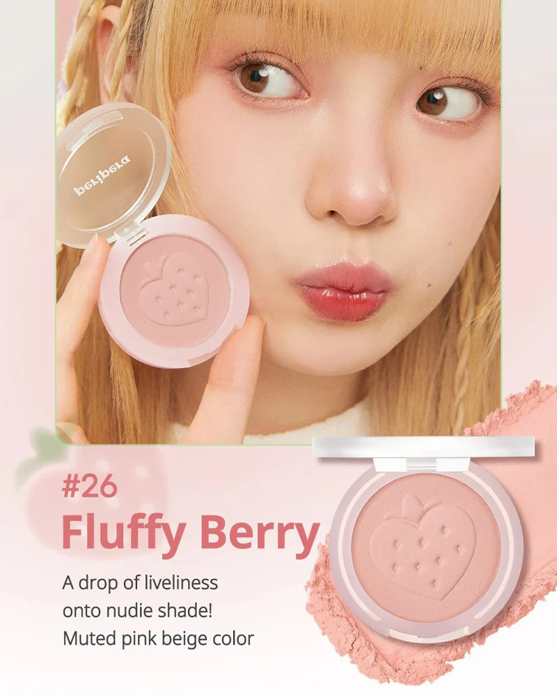 peripera Pure Blushed Sunshine Cheek: Soft Berry Collection - Image 5