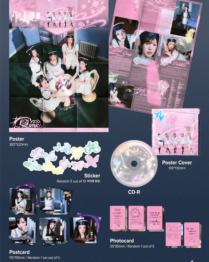Red Velvet - 7TH MINI ALBUM [Cosmic] (Poster Ver.) (2 Versions) - Image 2