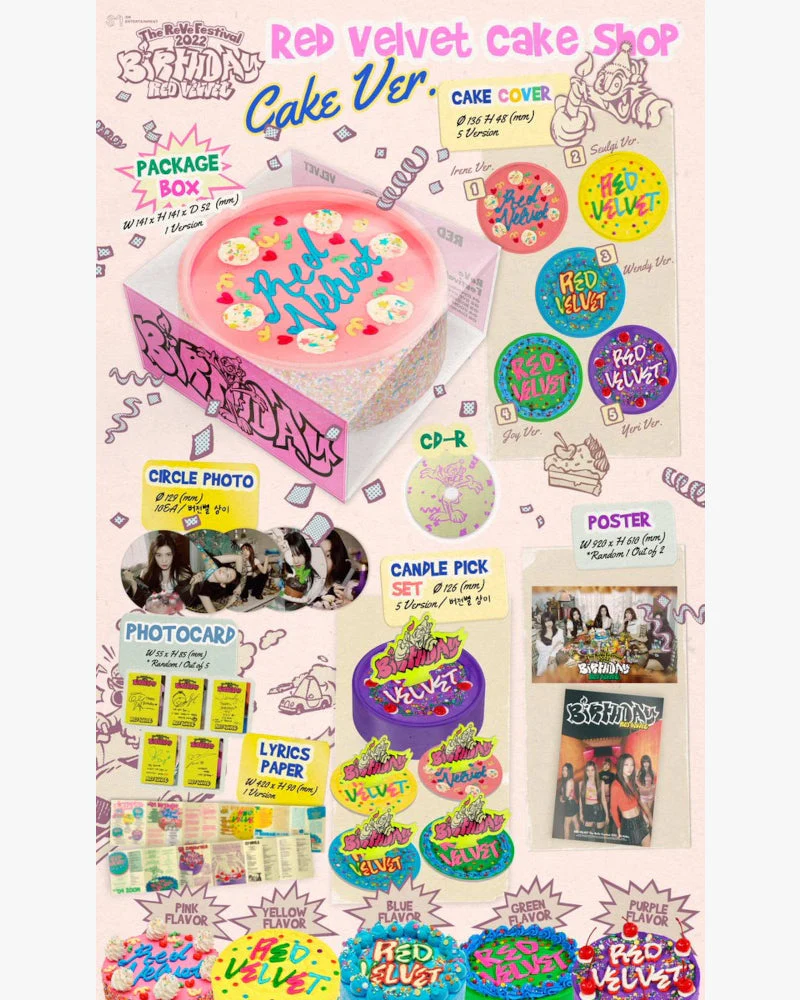 Red Velvet - THE REVE FESTIVAL 2022 : BIRTHDAY (CAKE VER.) (LIMTED VER.) - Image 2