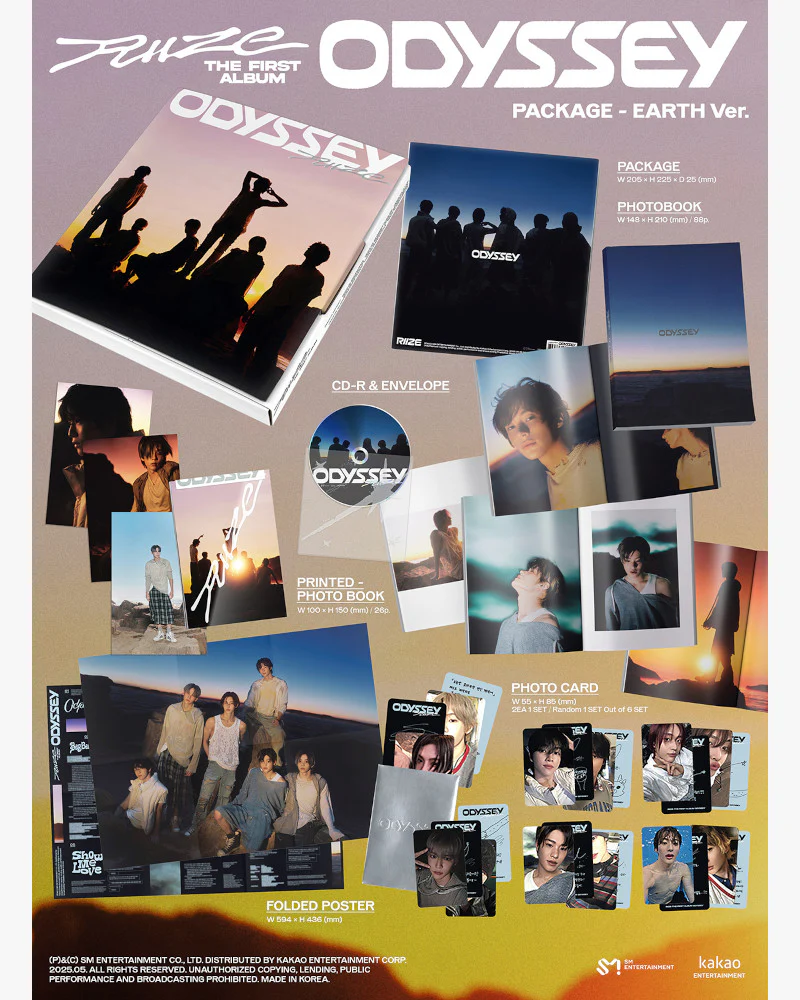 RIIZE - 1st Full Album [ODYSSEY] (PACKAGE Ver.) (2 Versions) - Image 2