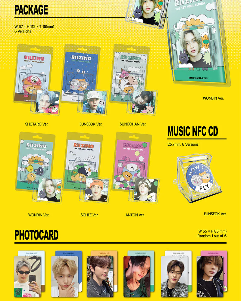 RIIZE - 1ST MINI ALBUM [RIIZING] (SMini Ver.) (6 Versions) - Image 2