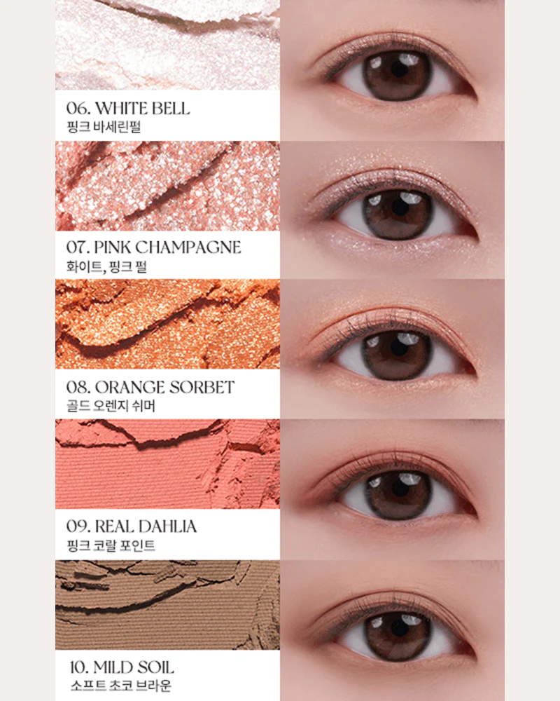 rom&nd Better Than Palette #Peach Dahlia Garden - Image 6