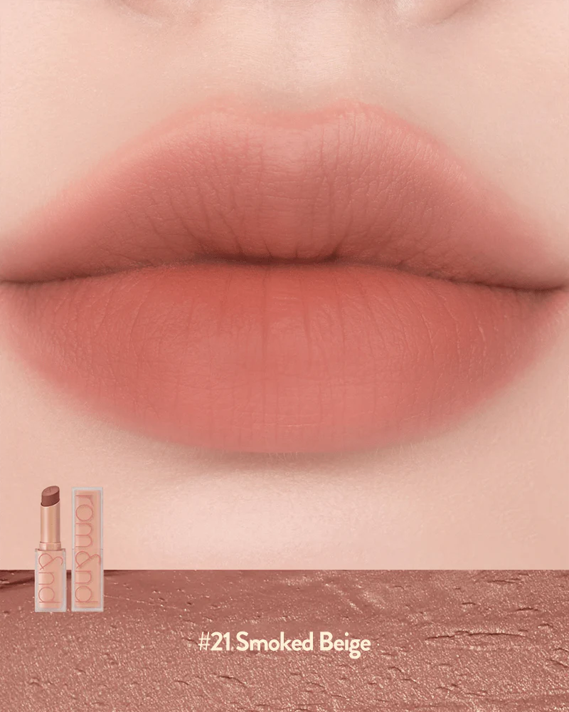 rom&nd Zero Matte Lipstick: Muteral Nude - Image 5