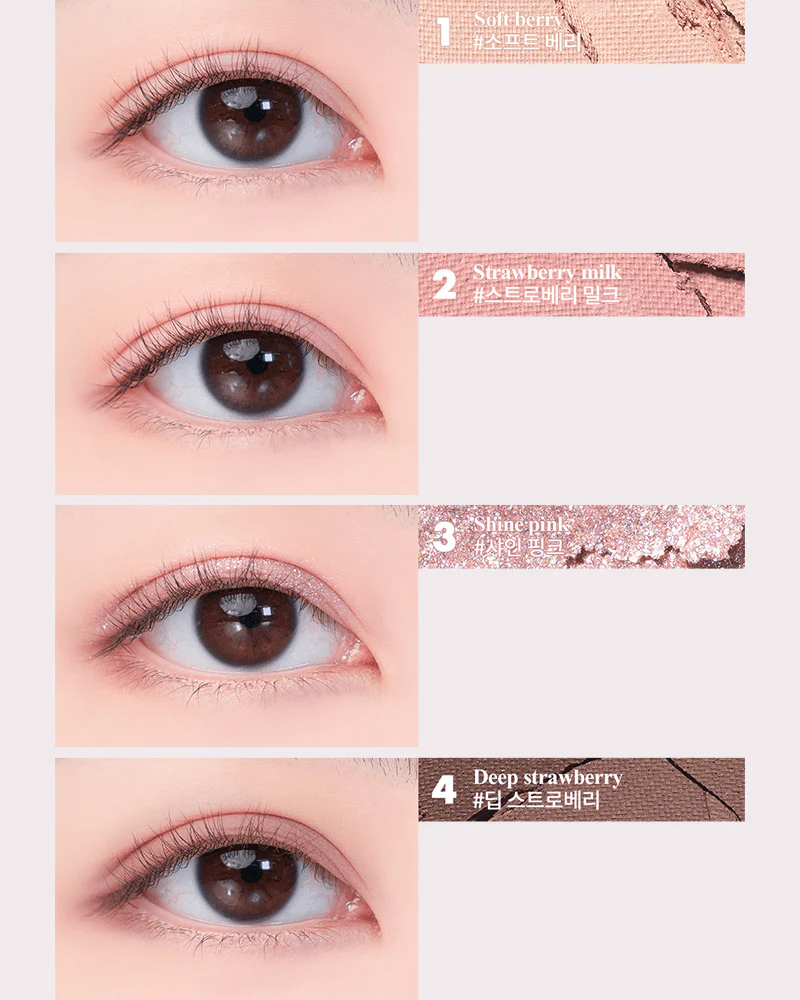 rom&nd Better Than Eyes Milk Series #Dry Strawberry - Image 5