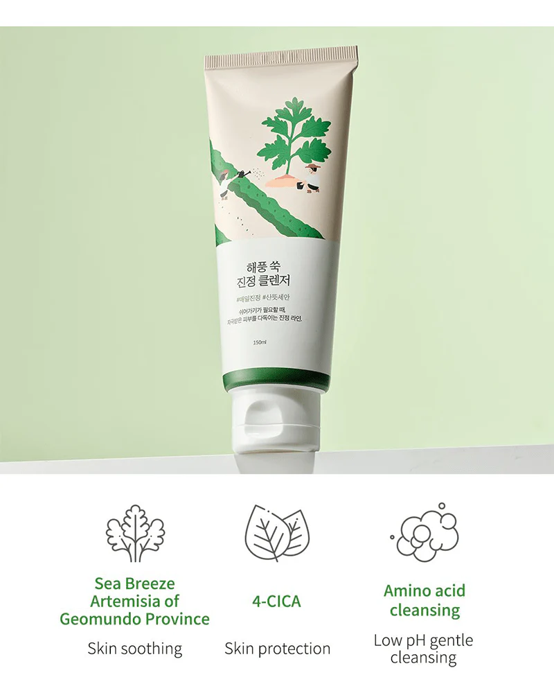 ROUND LAB Mugwort Calming Cleanser - Image 3