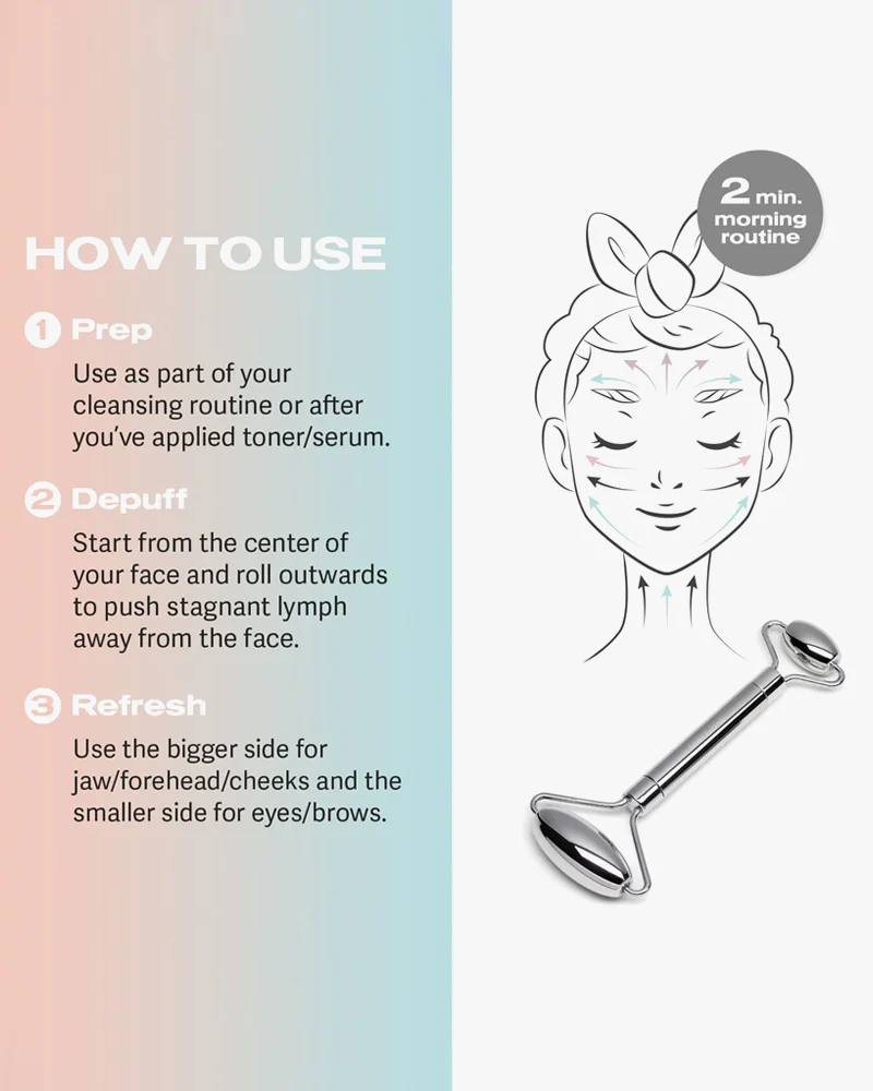 SACHEU Stainless Steel Facial Roller - Image 6