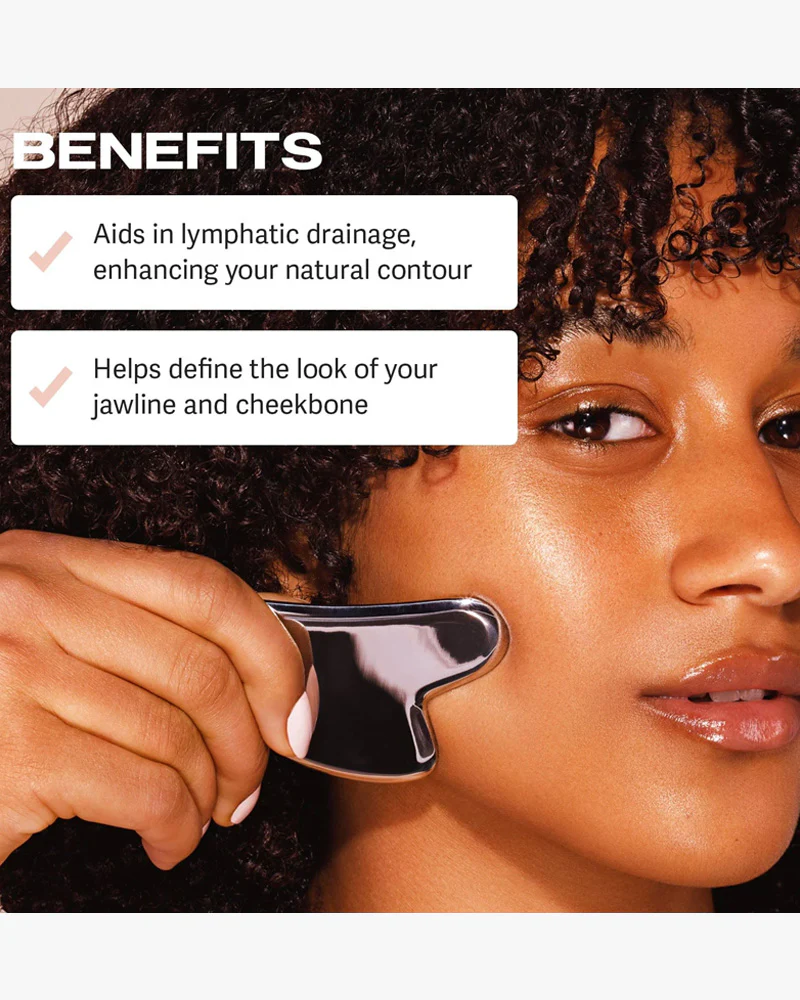 SACHEU Stainless Steel Facial Gua Sha - Image 4