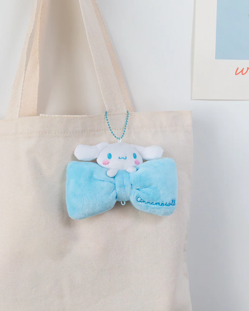 Sanrio® Bowtie Plush Charm Keyring - Image 2